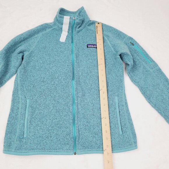 Patagonia Women's Mint Green Better Sweater Full Zip Fleece Jacket Size M - Picture 9 of 11